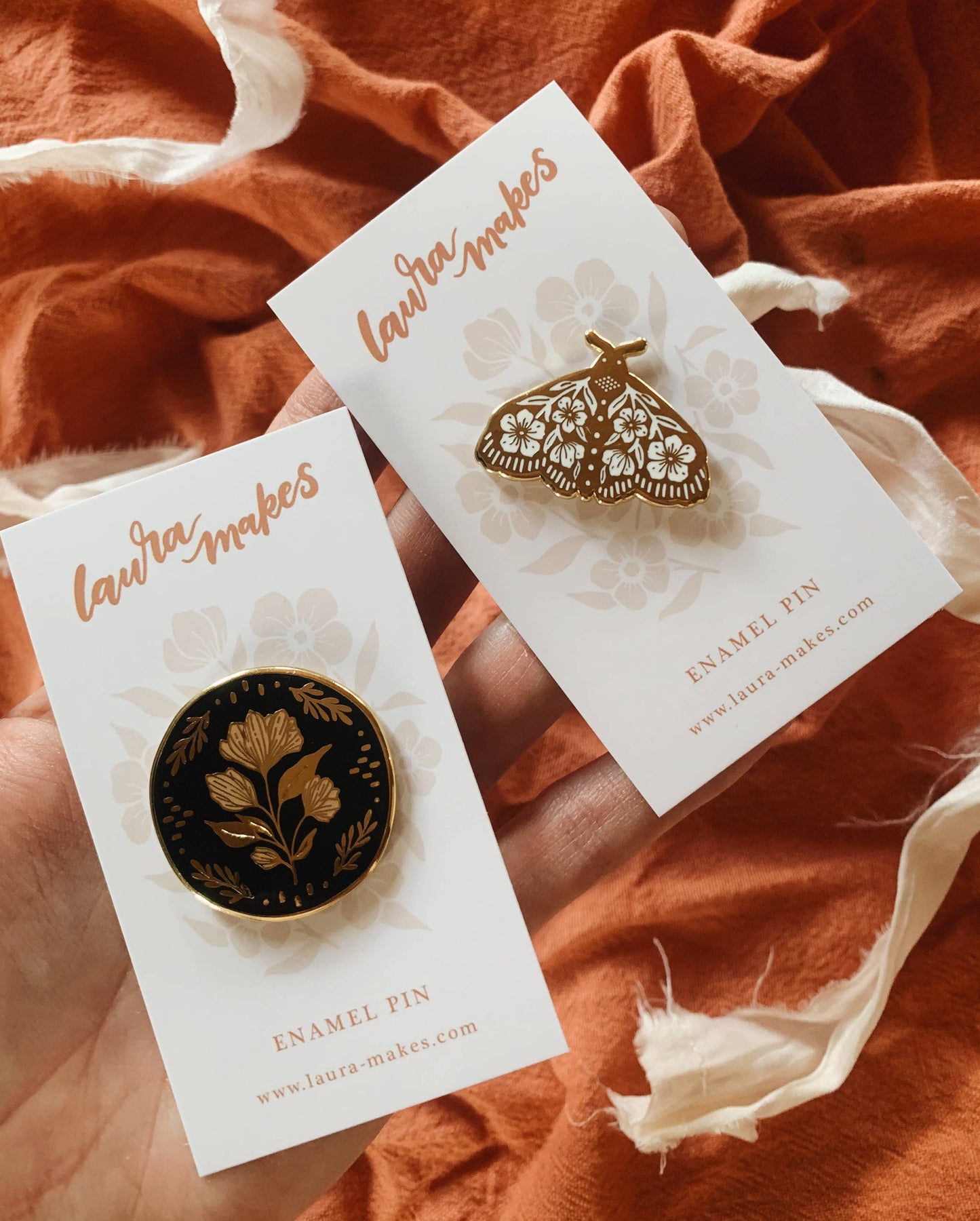 Moth Enamel Pin