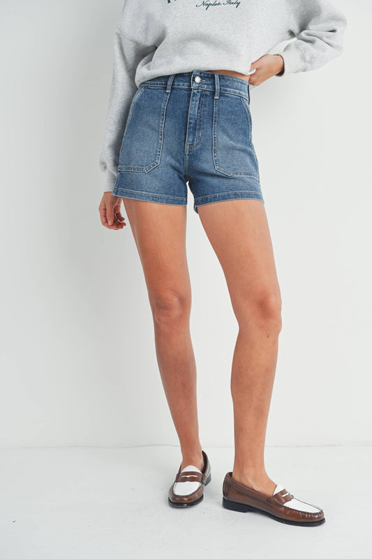 High Rise Utility Cargo Short