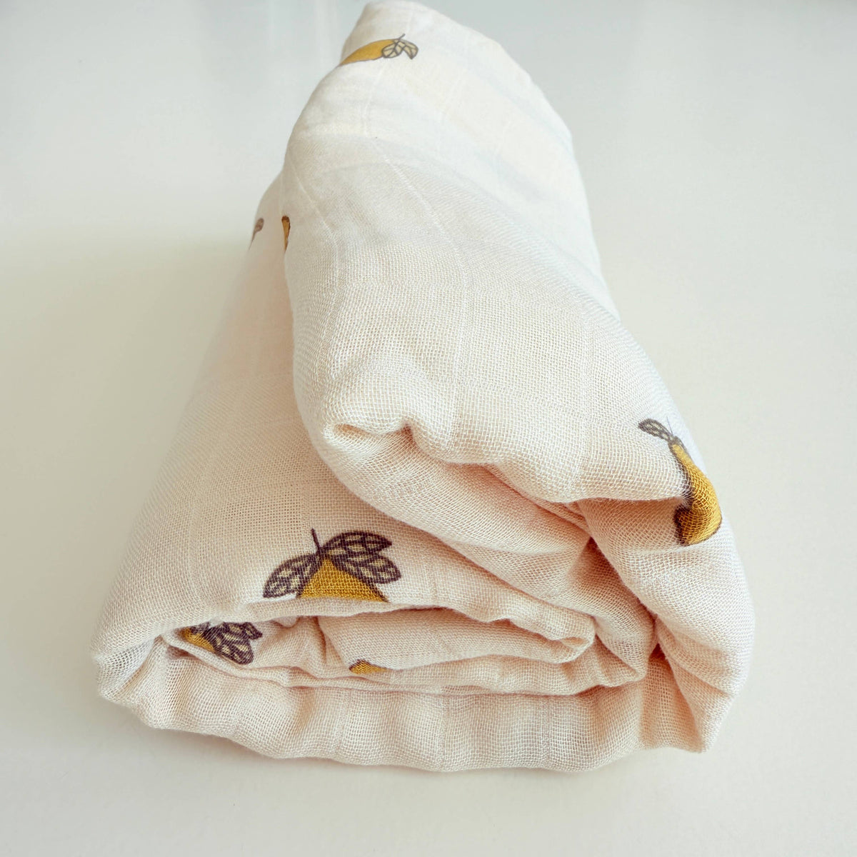Bamboo Muslin Baby Blanket (Lemons)
