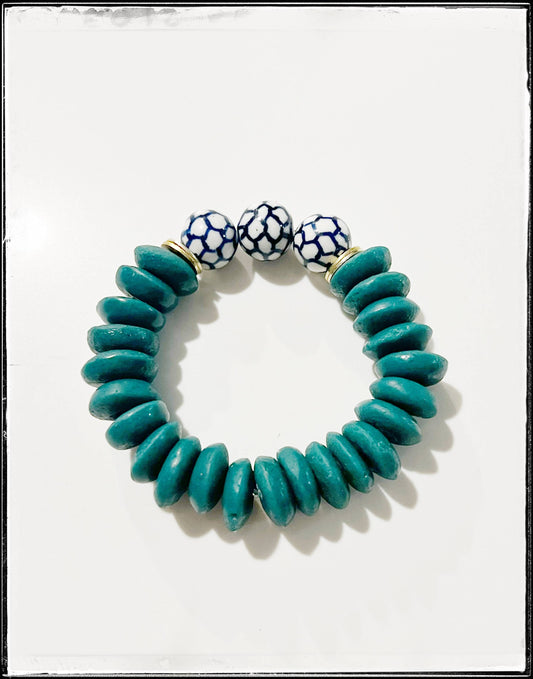 Green Ashanti & Chinoiserie Bracelet