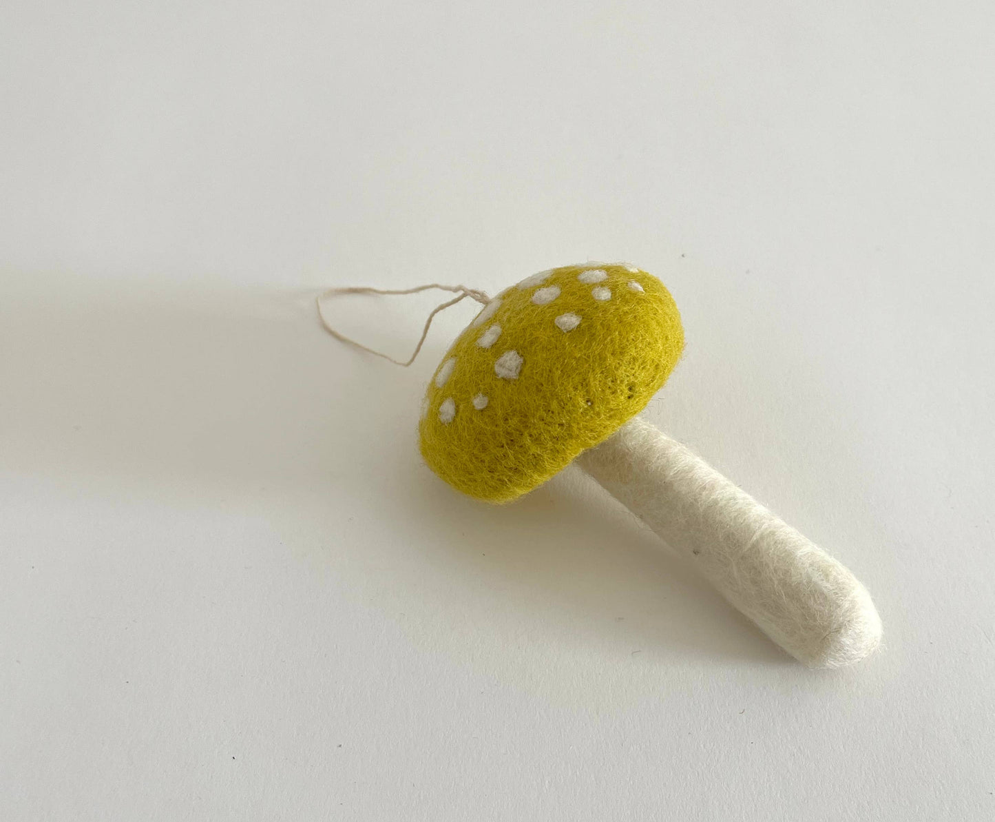 Felted Wool Mushroom Ornament