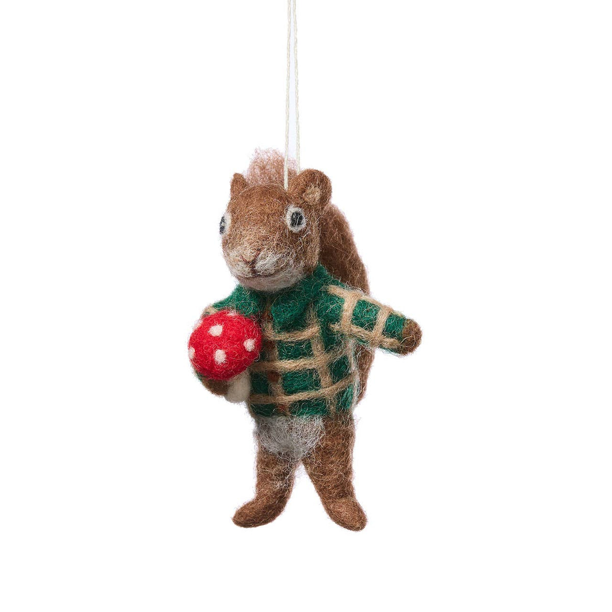 Foraging Squirrel Christmas Ornament