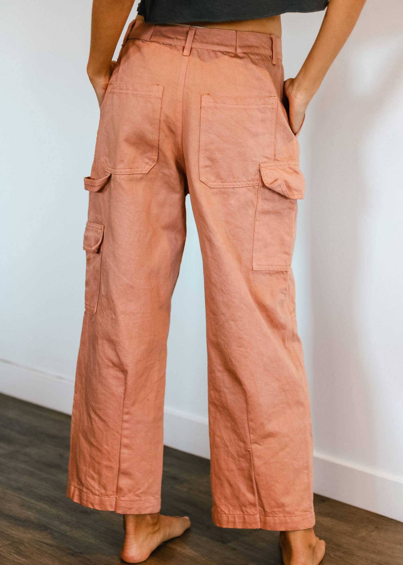 Up cycled Twill Cargos In Clay