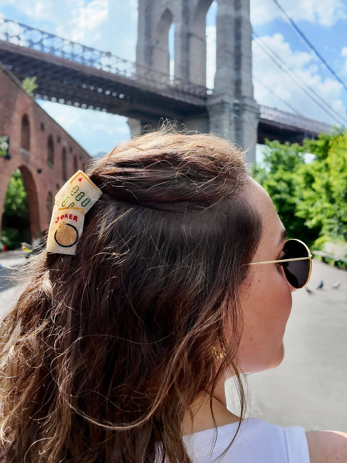 Mini Mahjong Claw Hair Clip