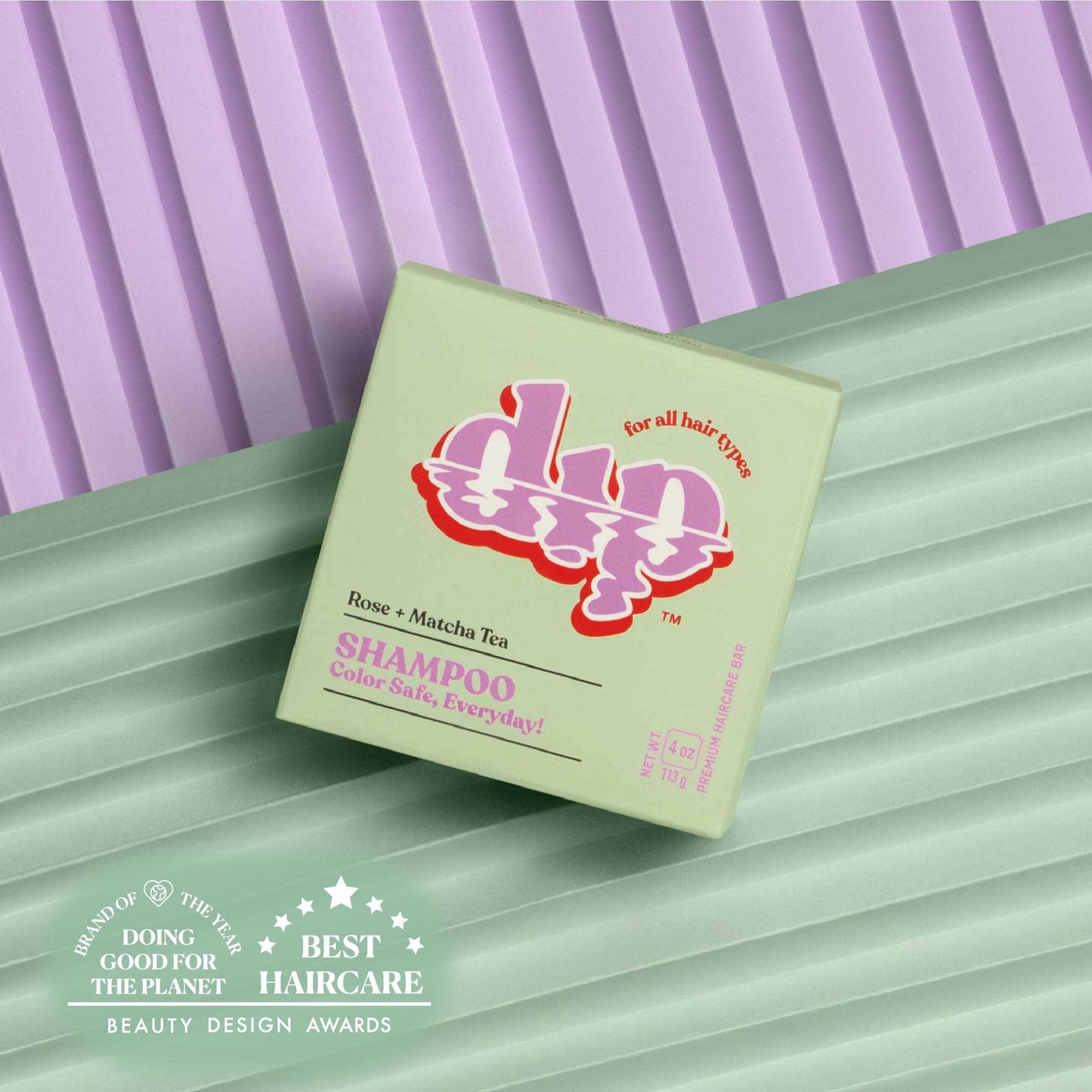Dip Shampoo Bar: Rose & Matcha Tea