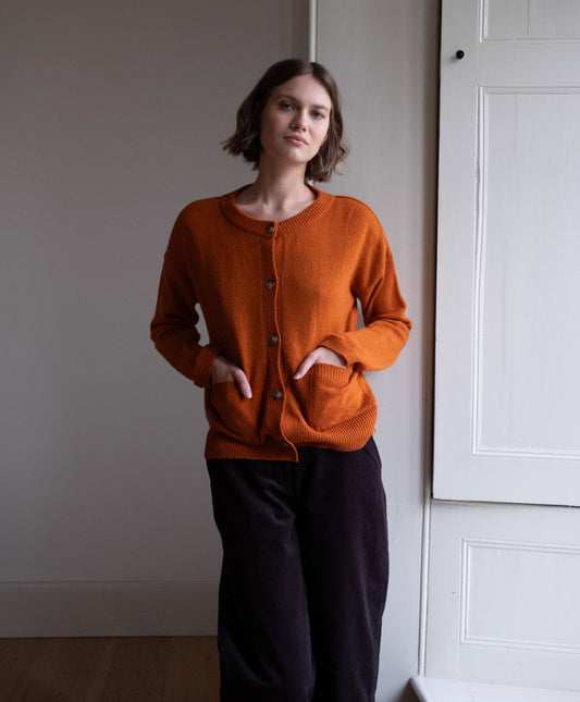 Mira Cropped Cardigan - Oxide