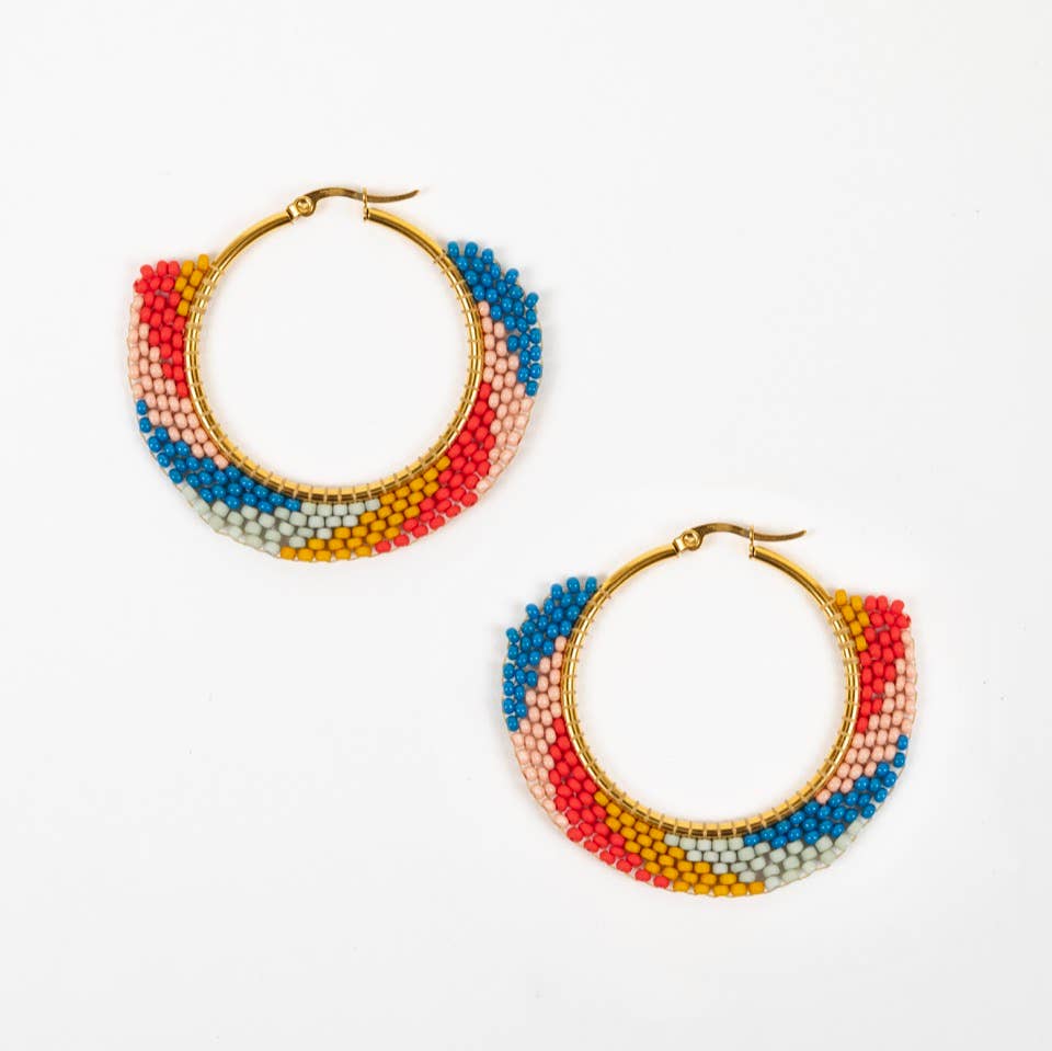 Swirl Hoop Earrings