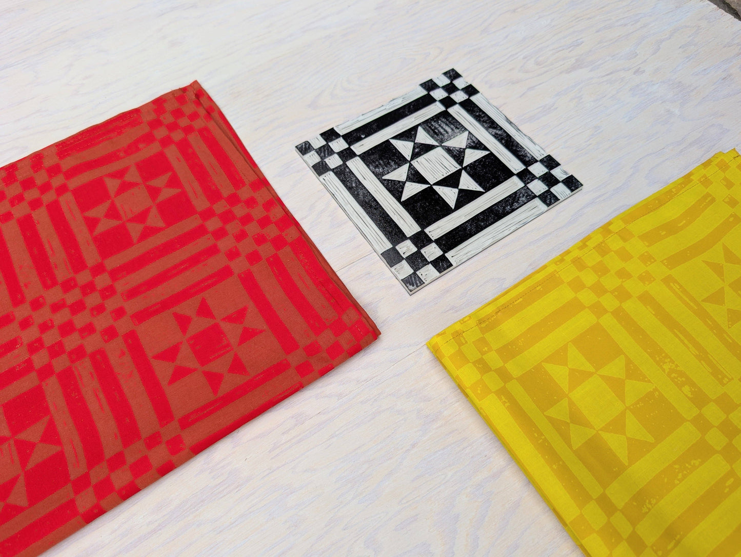 Sawtooth Red Bandana