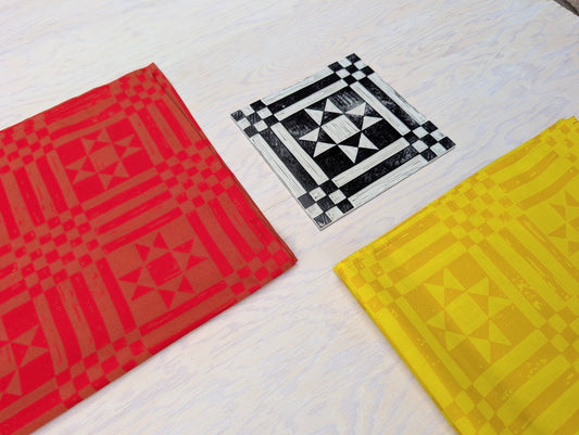 Sawtooth Red Bandana