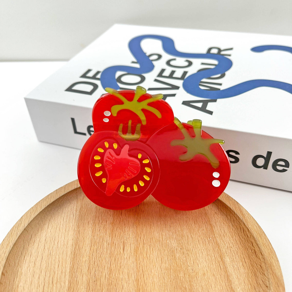 Three Tomato Hair Claw