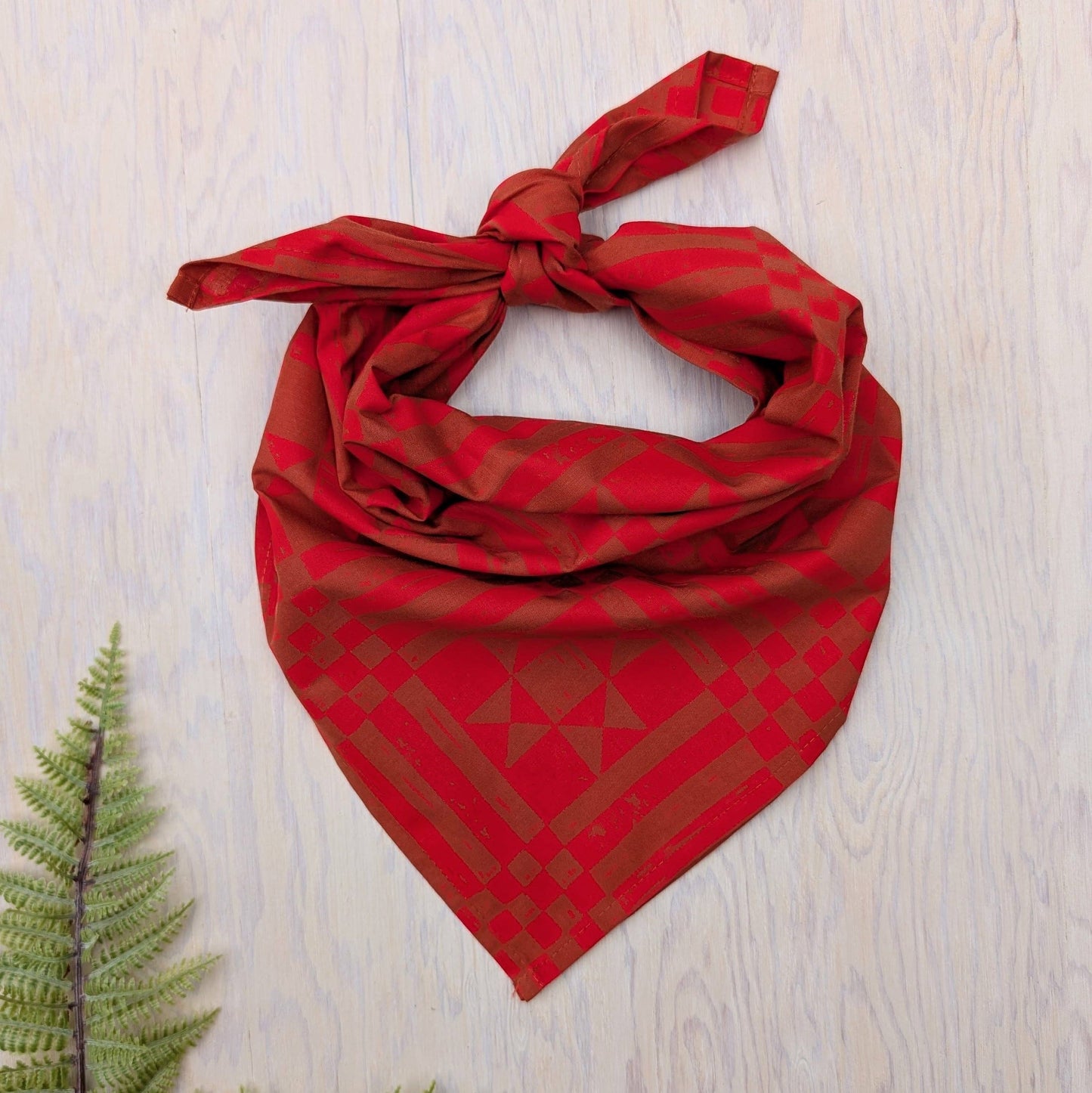 Sawtooth Red Bandana