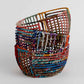 Recycled Sari Wrapped Wire Basket