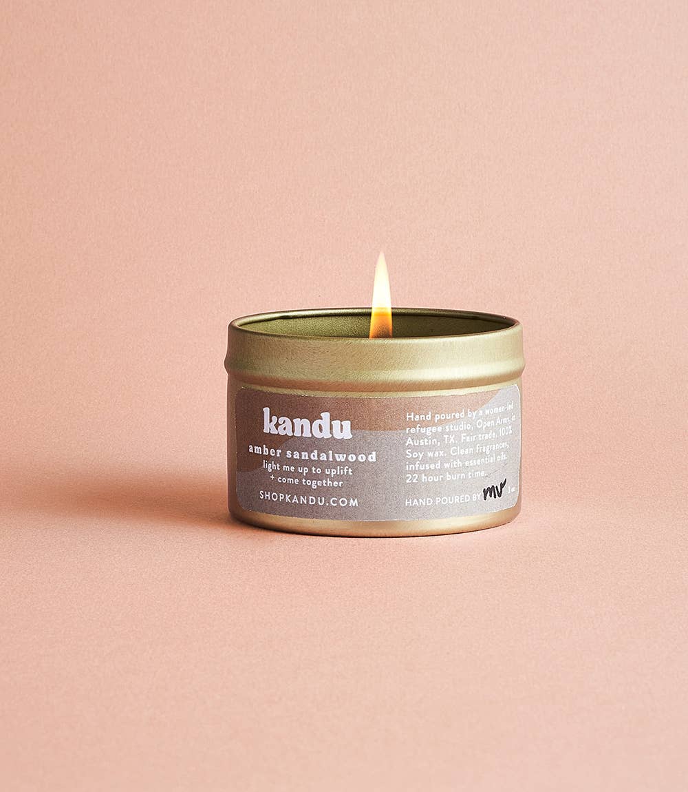 Amber sandalwood 3oz candle