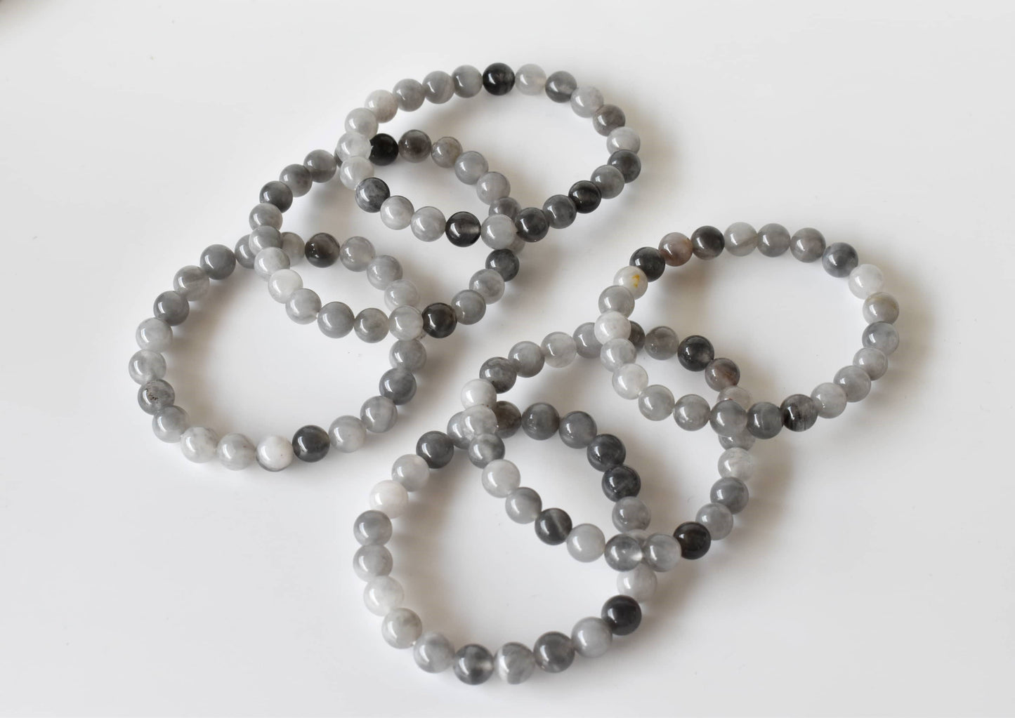 Cloudy Quartz Gemstone Bracelet