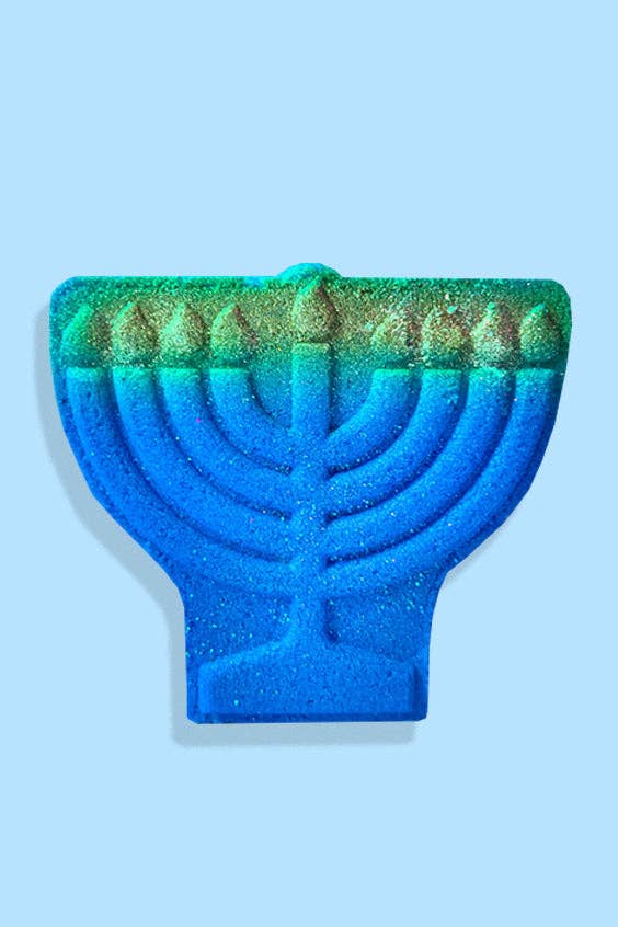 Menorah Crystal Infused Bath Bomb