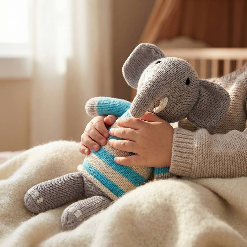 Handmade Knit Elephant