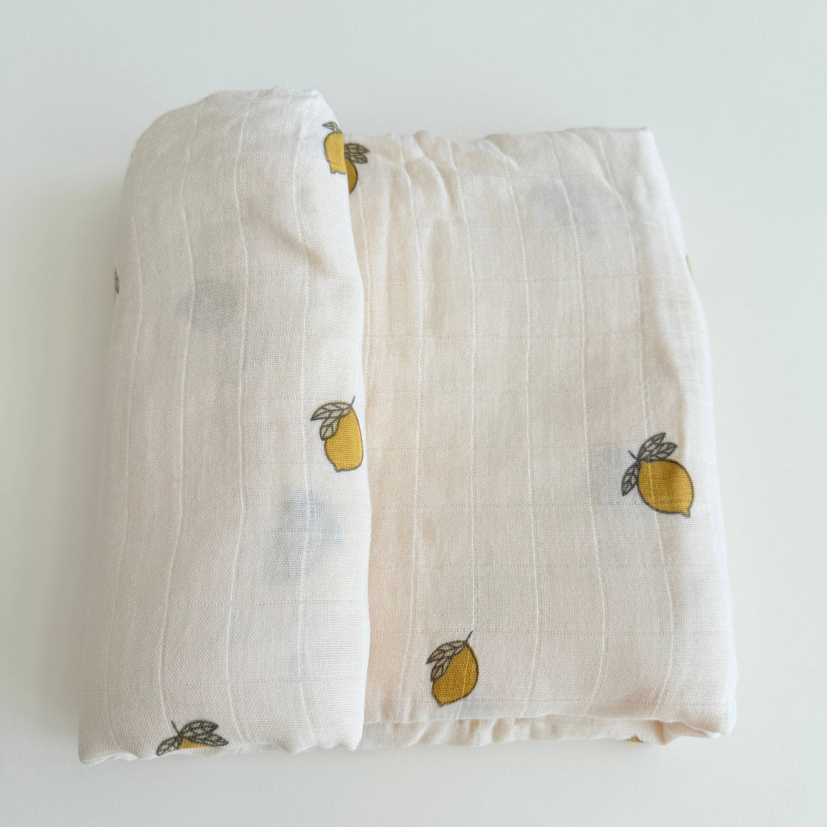 Bamboo Muslin Baby Blanket (Lemons)