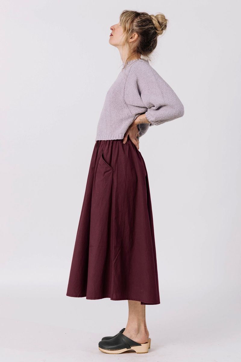 Fawn Skirt in Burgundy
