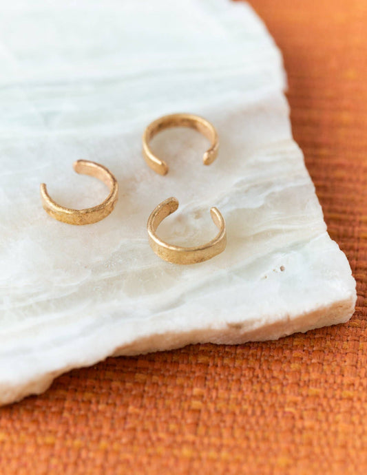 Hammered Ear Cuff | Copper or Brass
