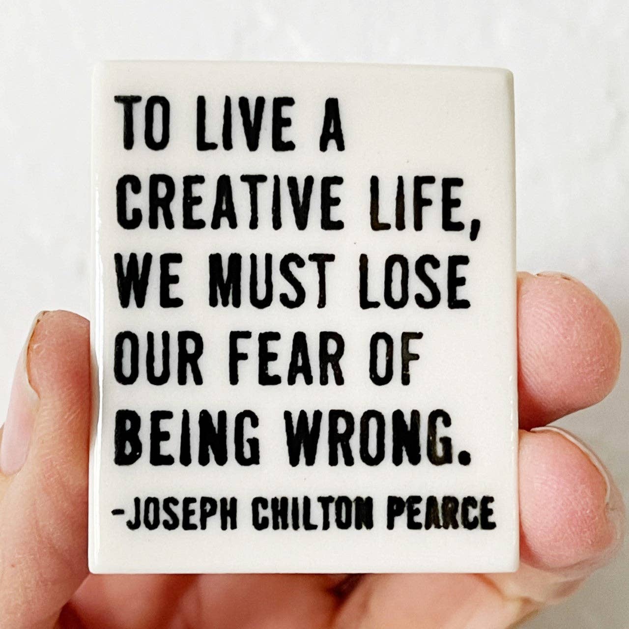 Ceramic Joseph Chilton Magnet