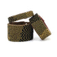 Small Black and Gold Ombre Leather Cuff