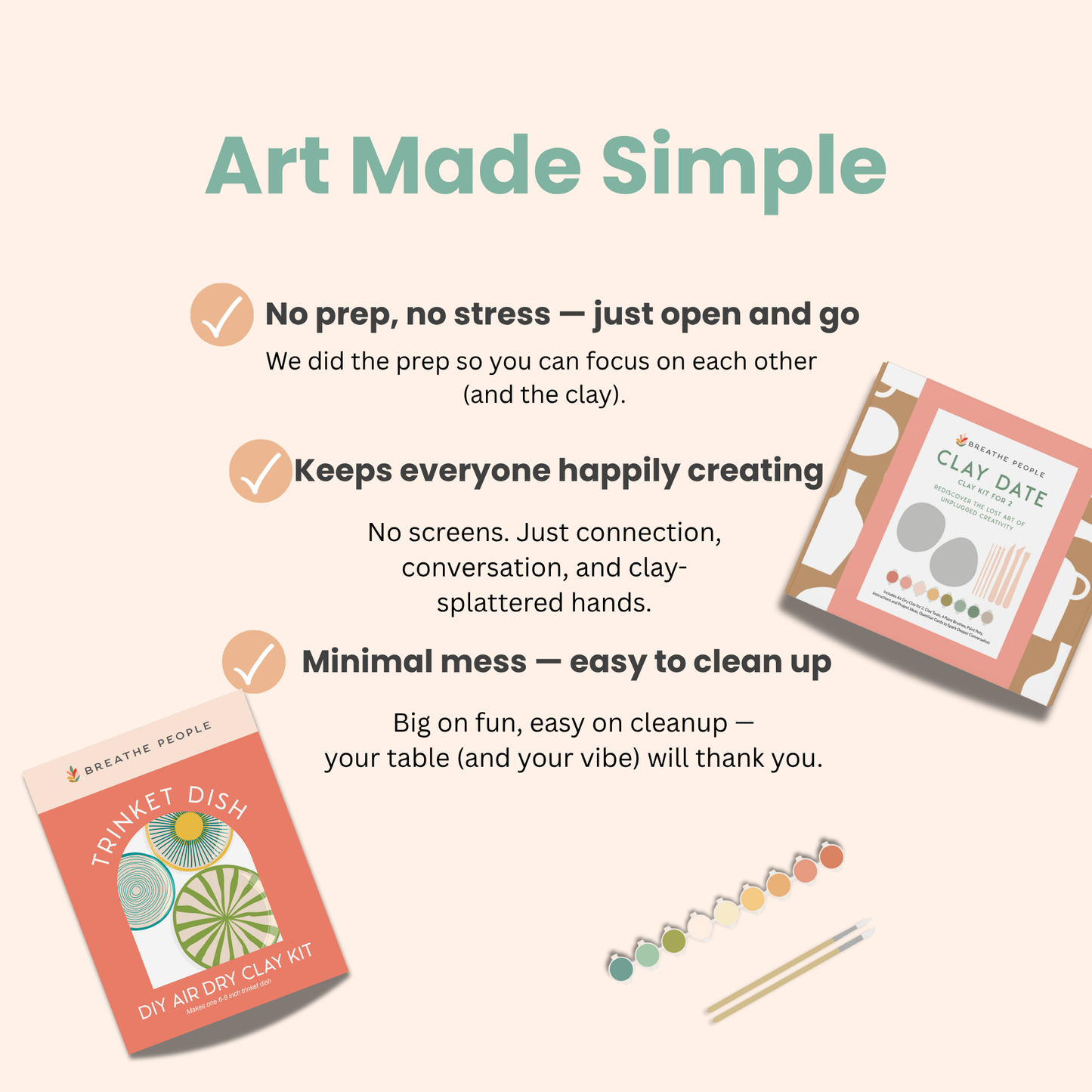 DIY Air Dry Clay Kit- Wish Bell