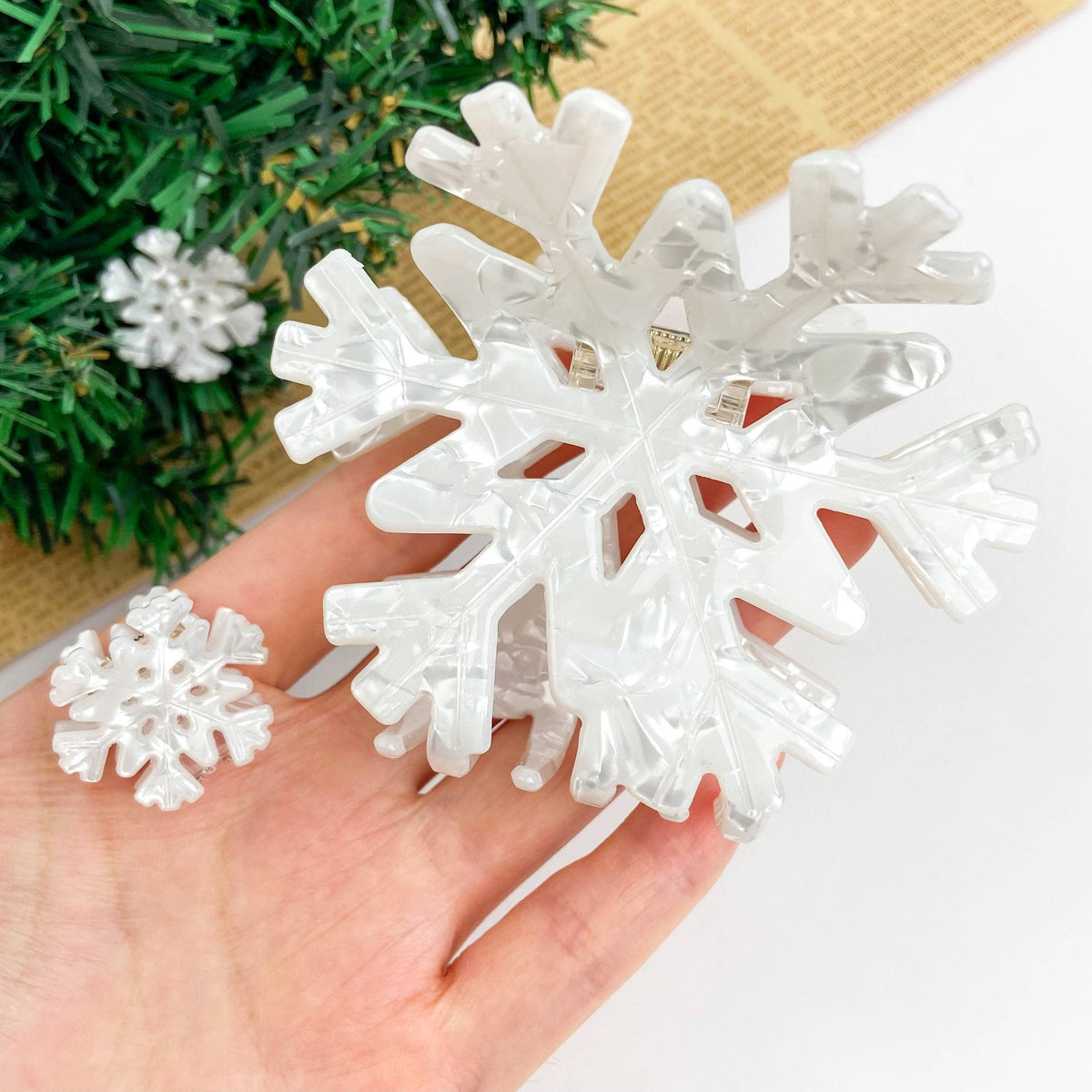 Snowflake Hair Claw