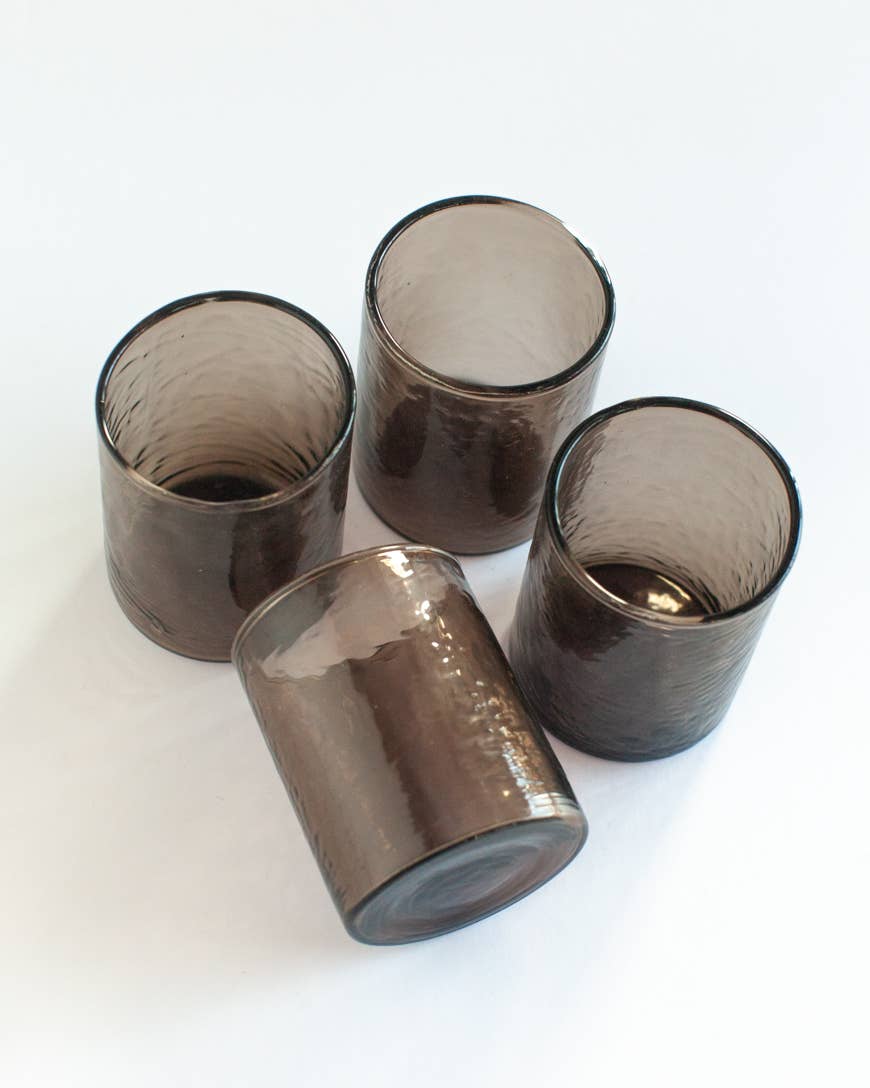 Handblown Hammered Glass