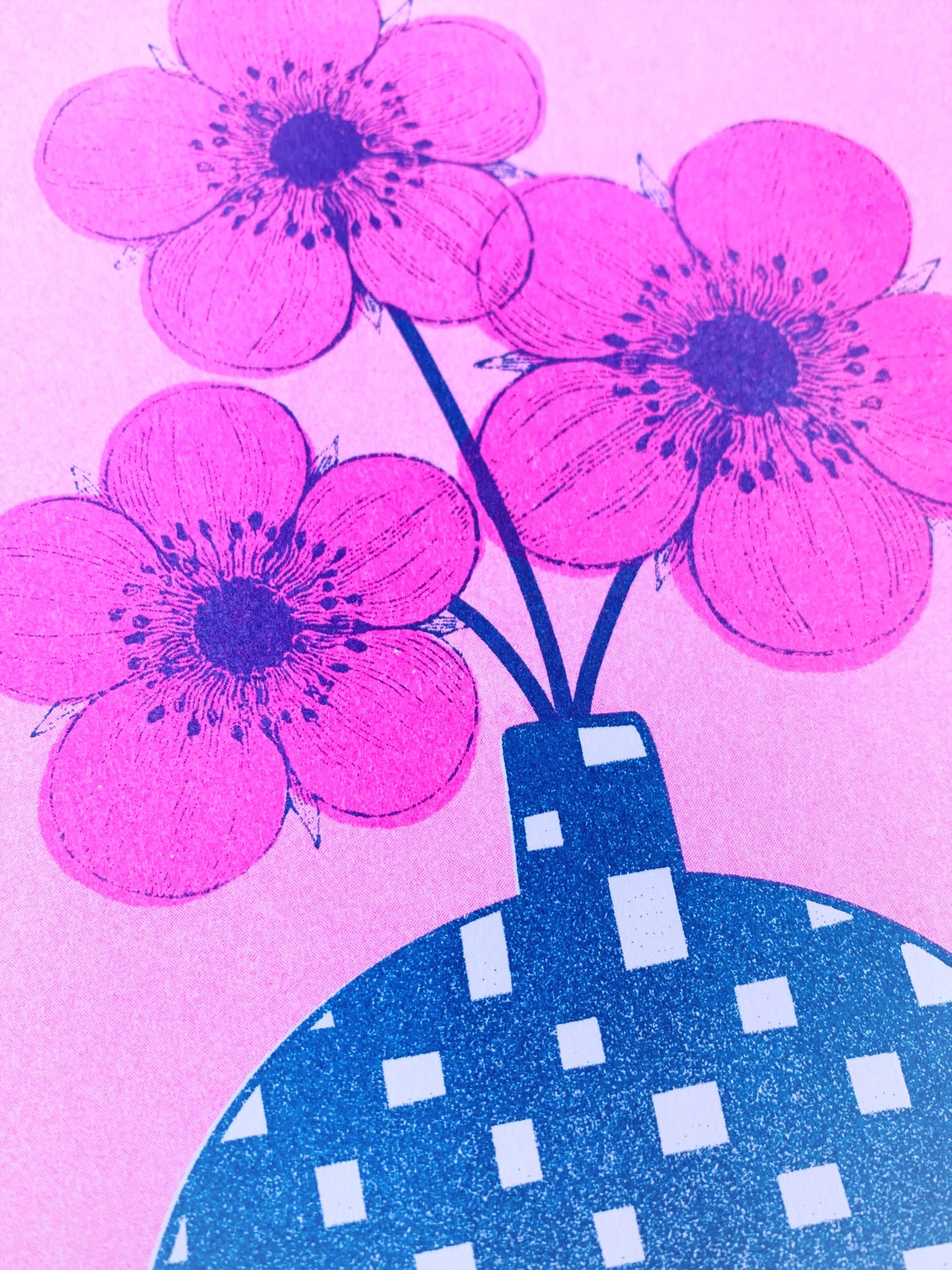 Risograph Print - 8.5x11" Rose