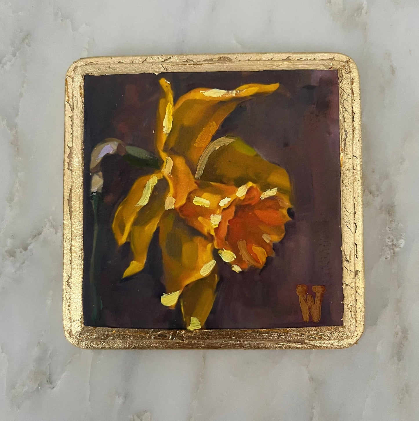 Daffodil Mini Oil Painting