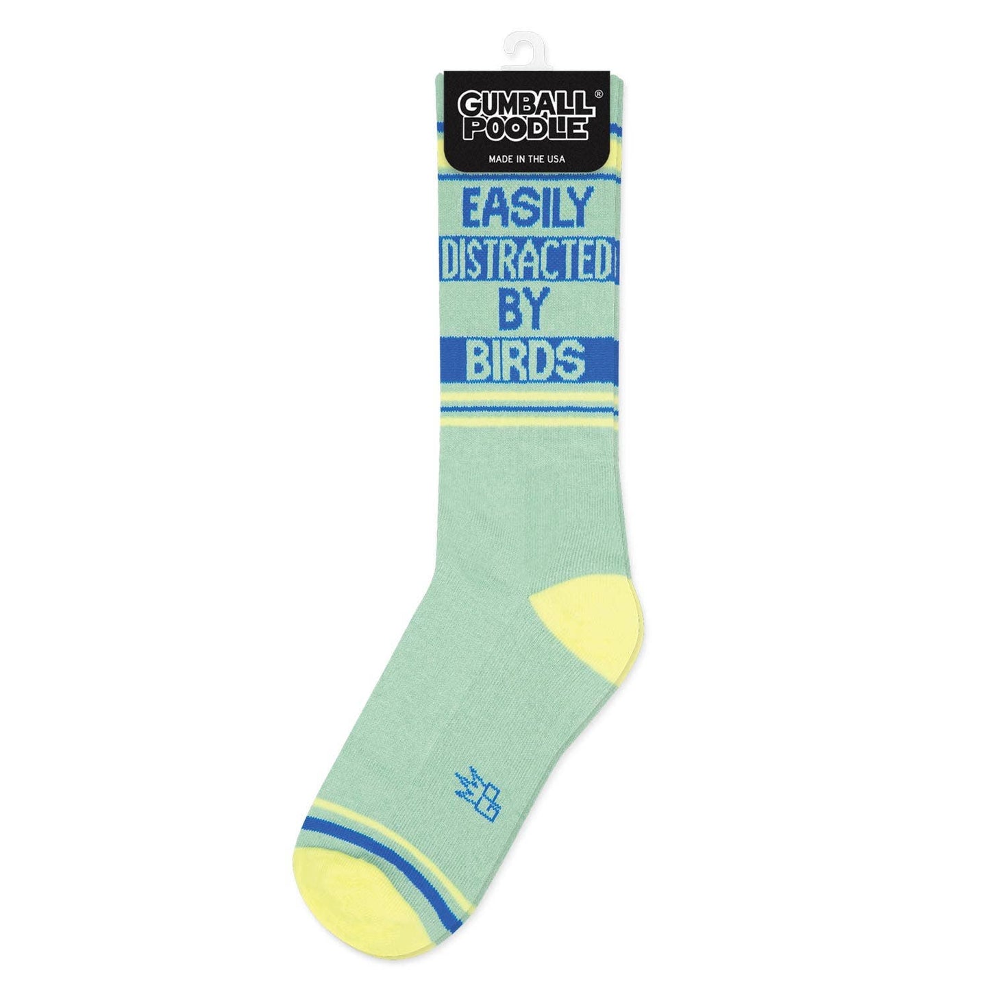 Easily Distracted By Birds Gym Crew Socks