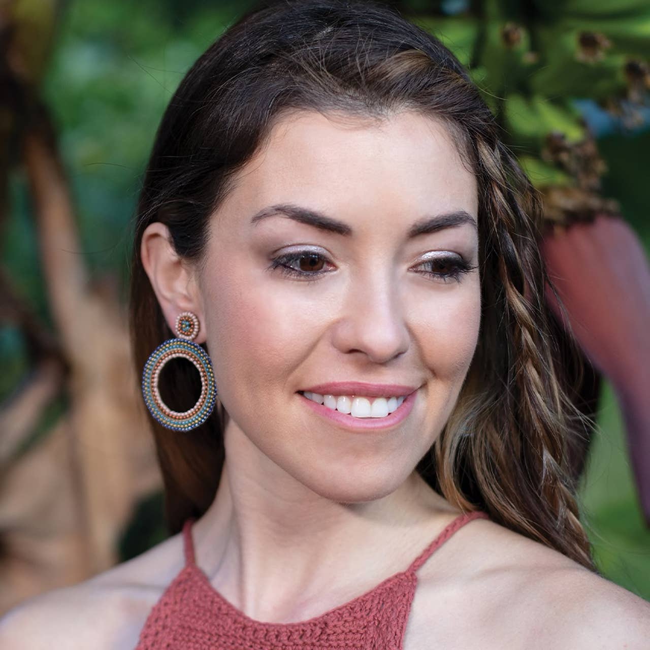 Open Circle Post Earrings
