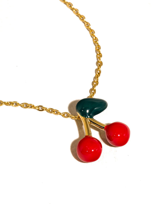 Mûre 18K Cherry Necklace