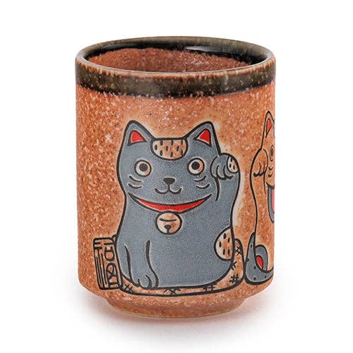 Japanese Maneki Neko Yunomi Style Tea Cup