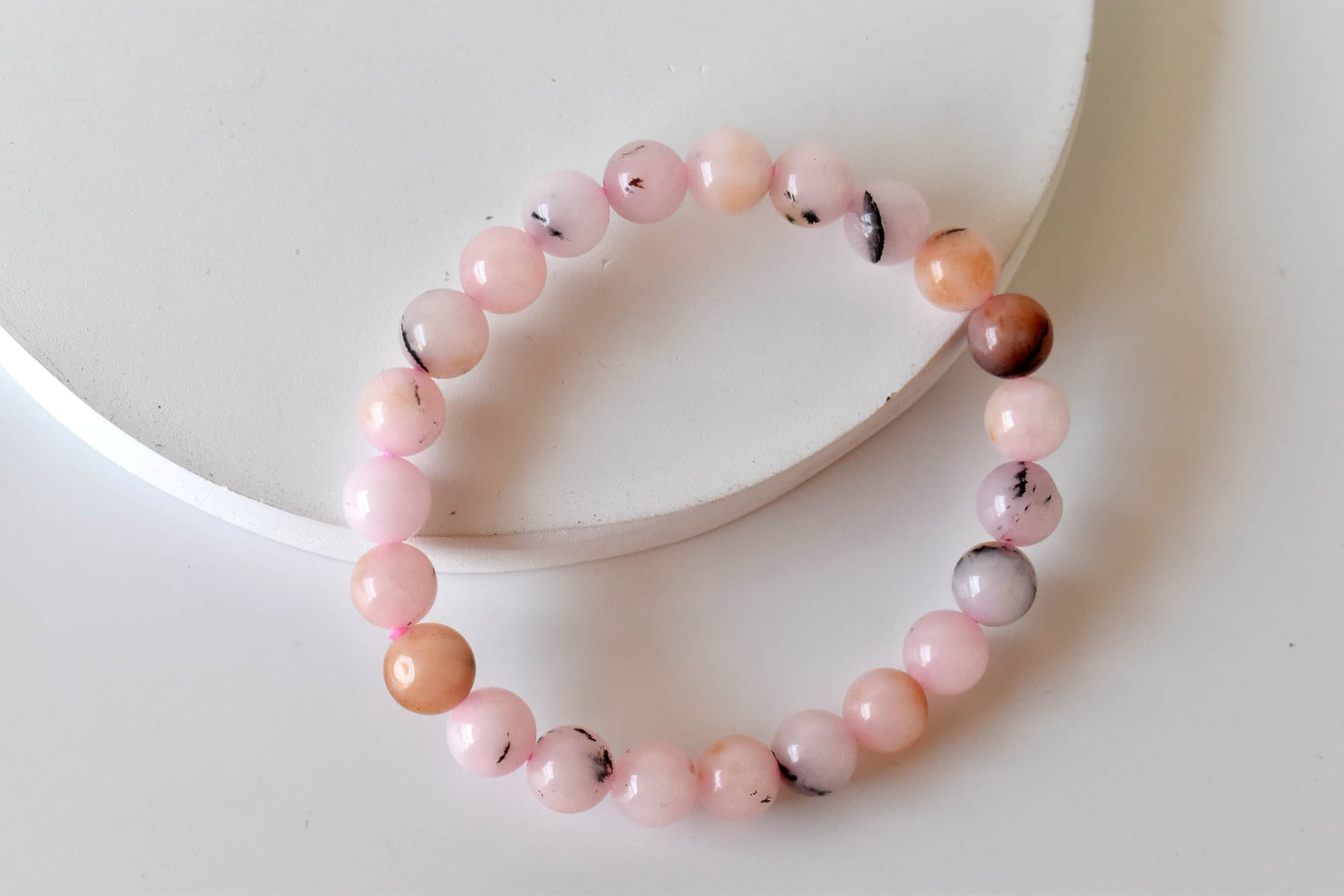 Pink Opal Gemstone Bracelet