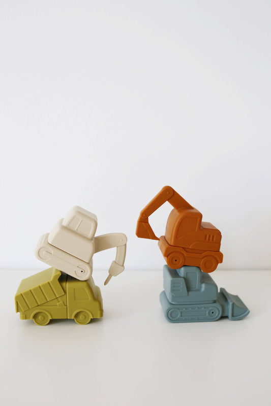 Construction Silicone Bath Toy Set 