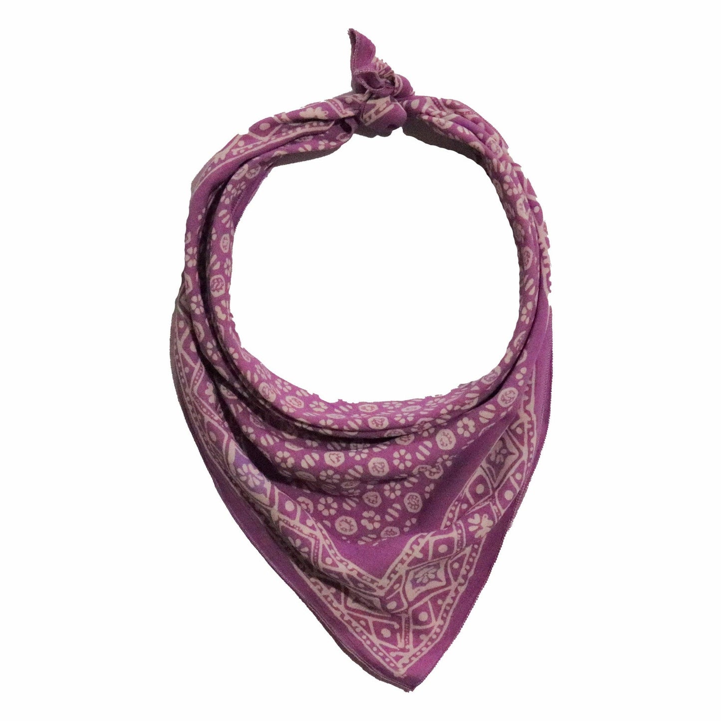 Hand Dyed Batik Bandana - Timeless Trace