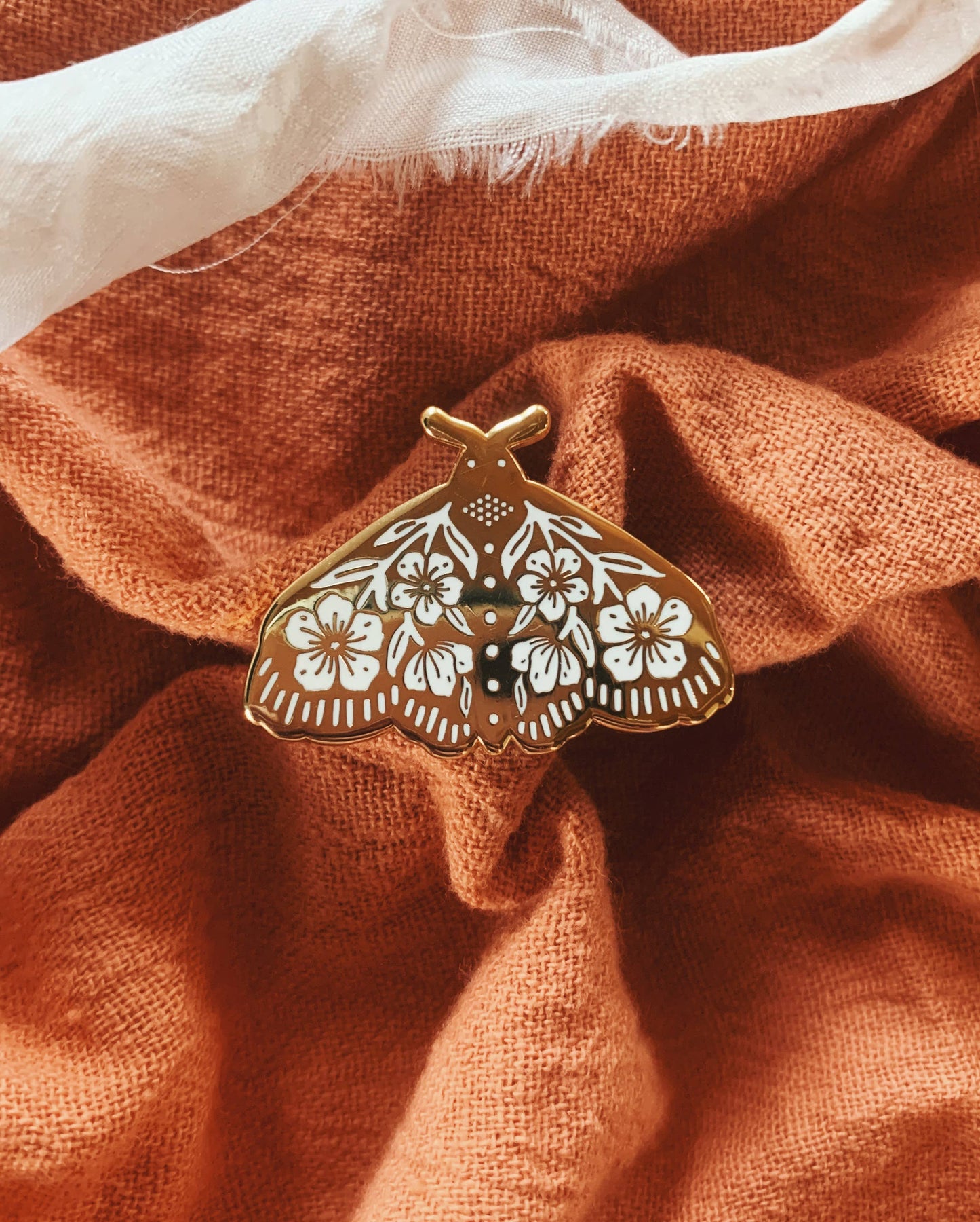 Moth Enamel Pin