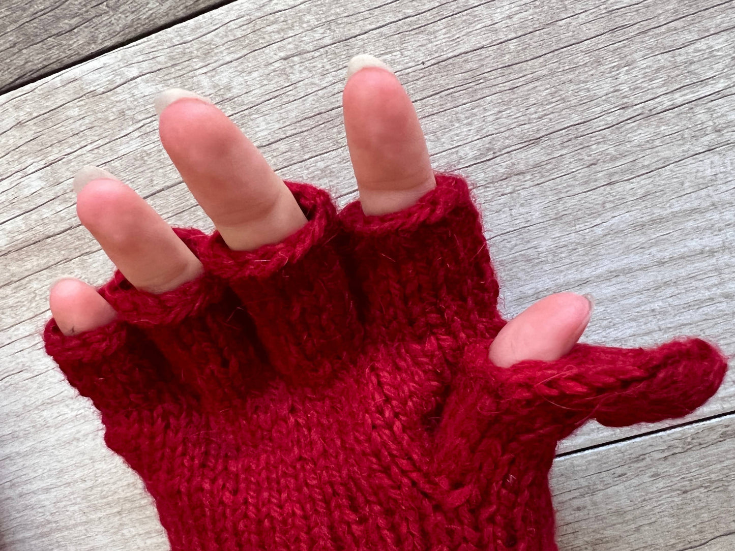 Alpaca Convertible Cable Mitten