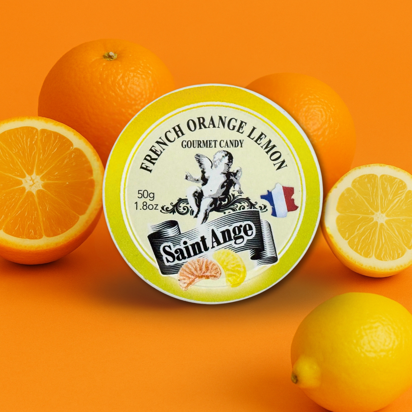 Saint Ange Orange Lemon - French Candy Tin
