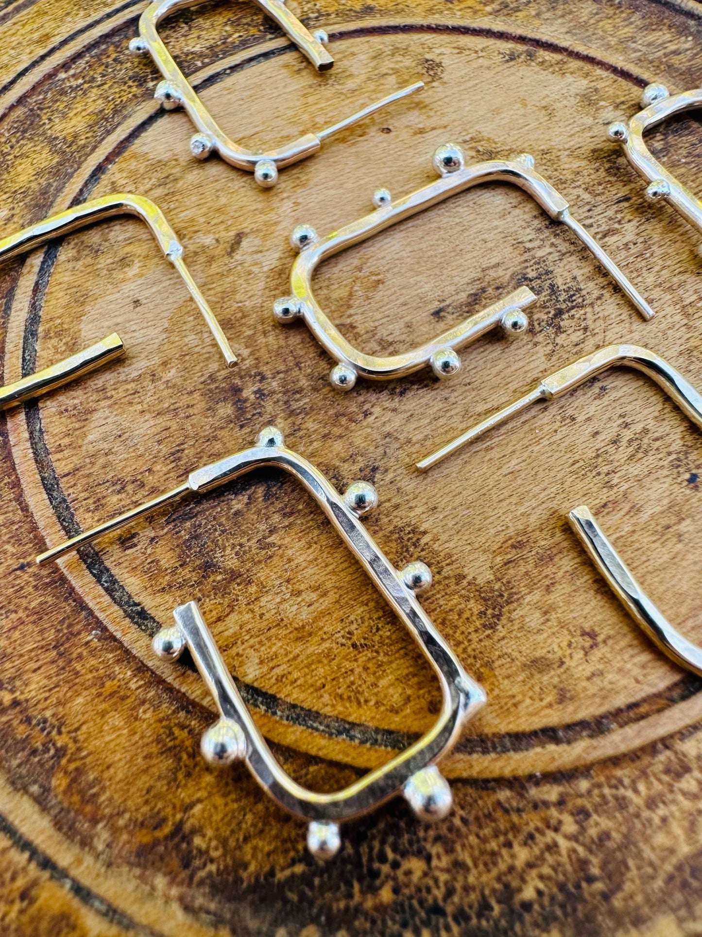 Roma Hoops ~ 14k Gold Fill & Sterling Silver