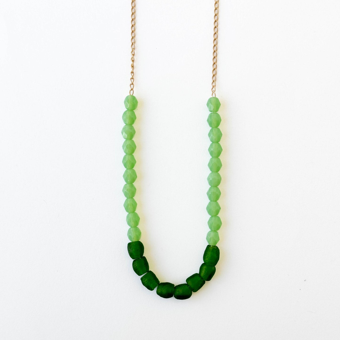 Recycled African Glass And Mixed Bead Necklace
