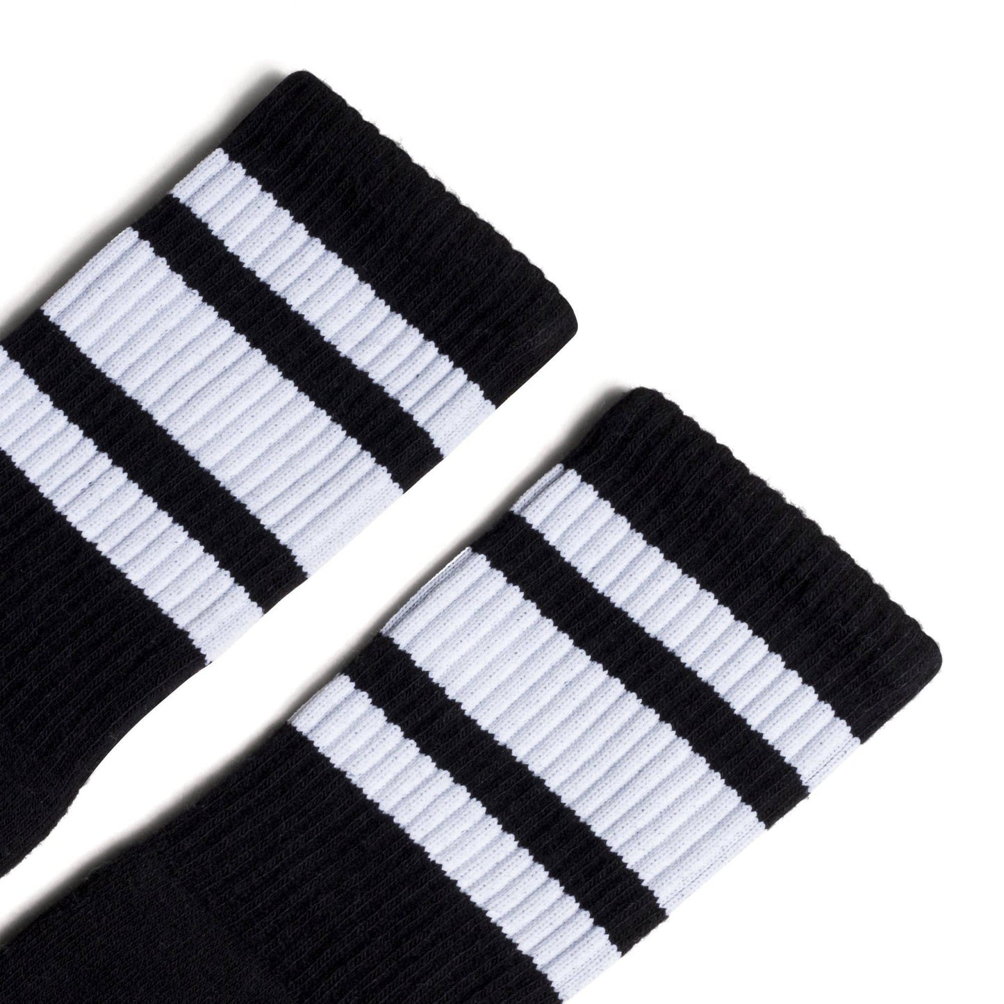 White Striped Socks | Black