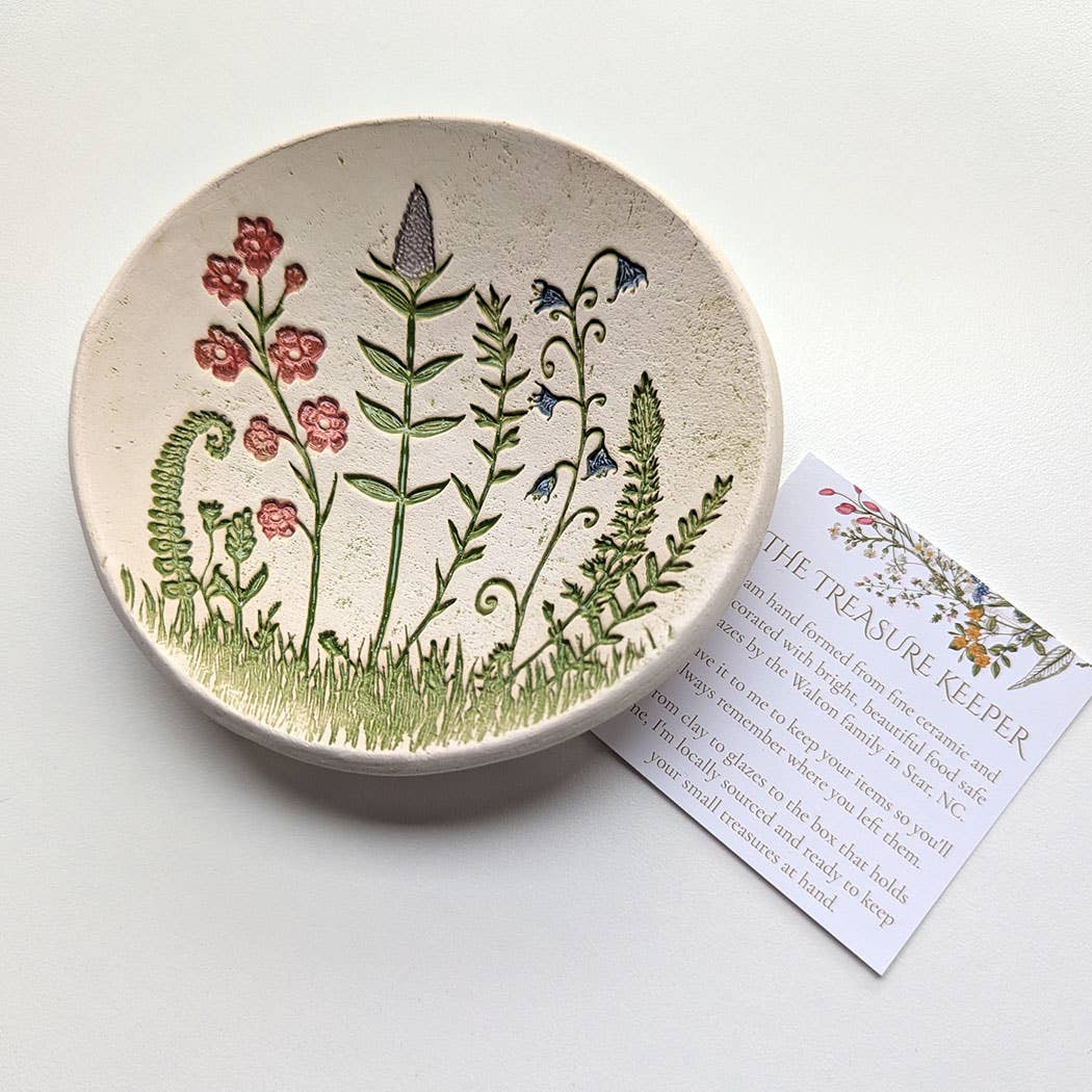 Wildflower Scene Dish