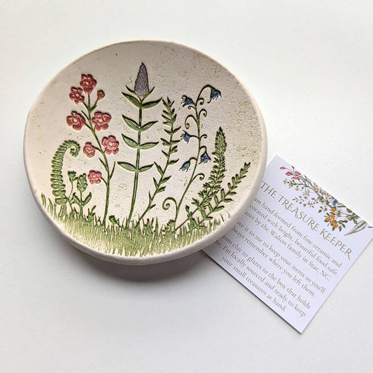 Wildflower Scene Dish