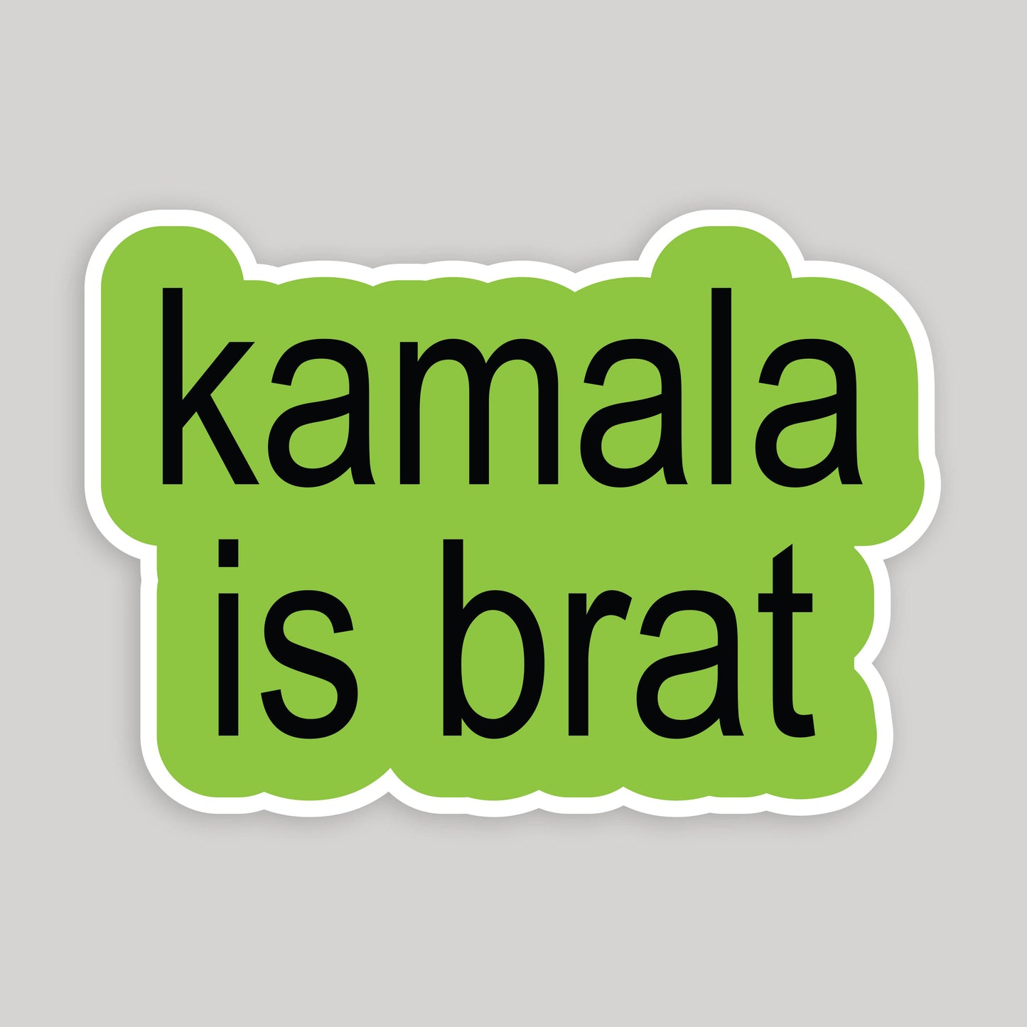 Kamala is Brat Glossy Sticker