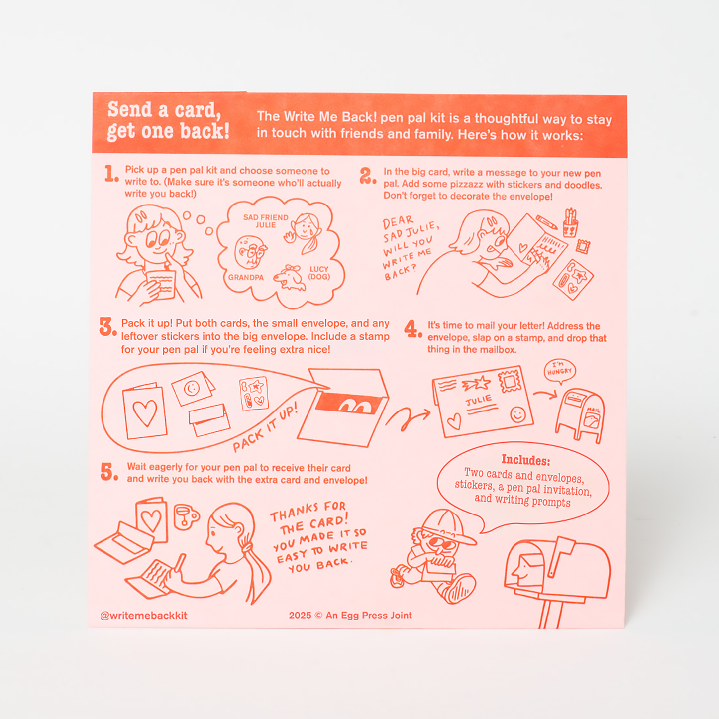 Pigeon + Leopard Write Me Back Pen Pal Kit