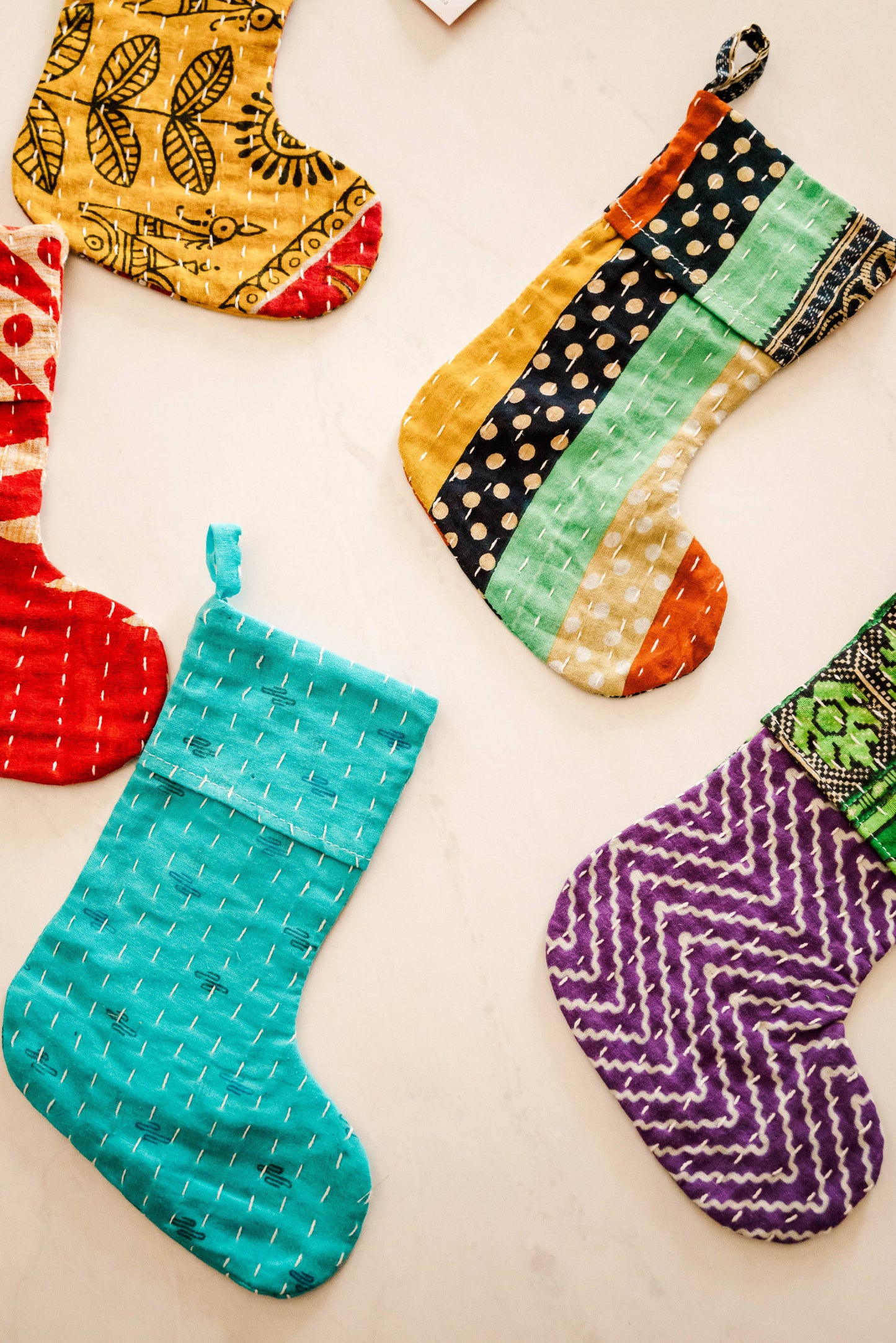 Kantha Stocking