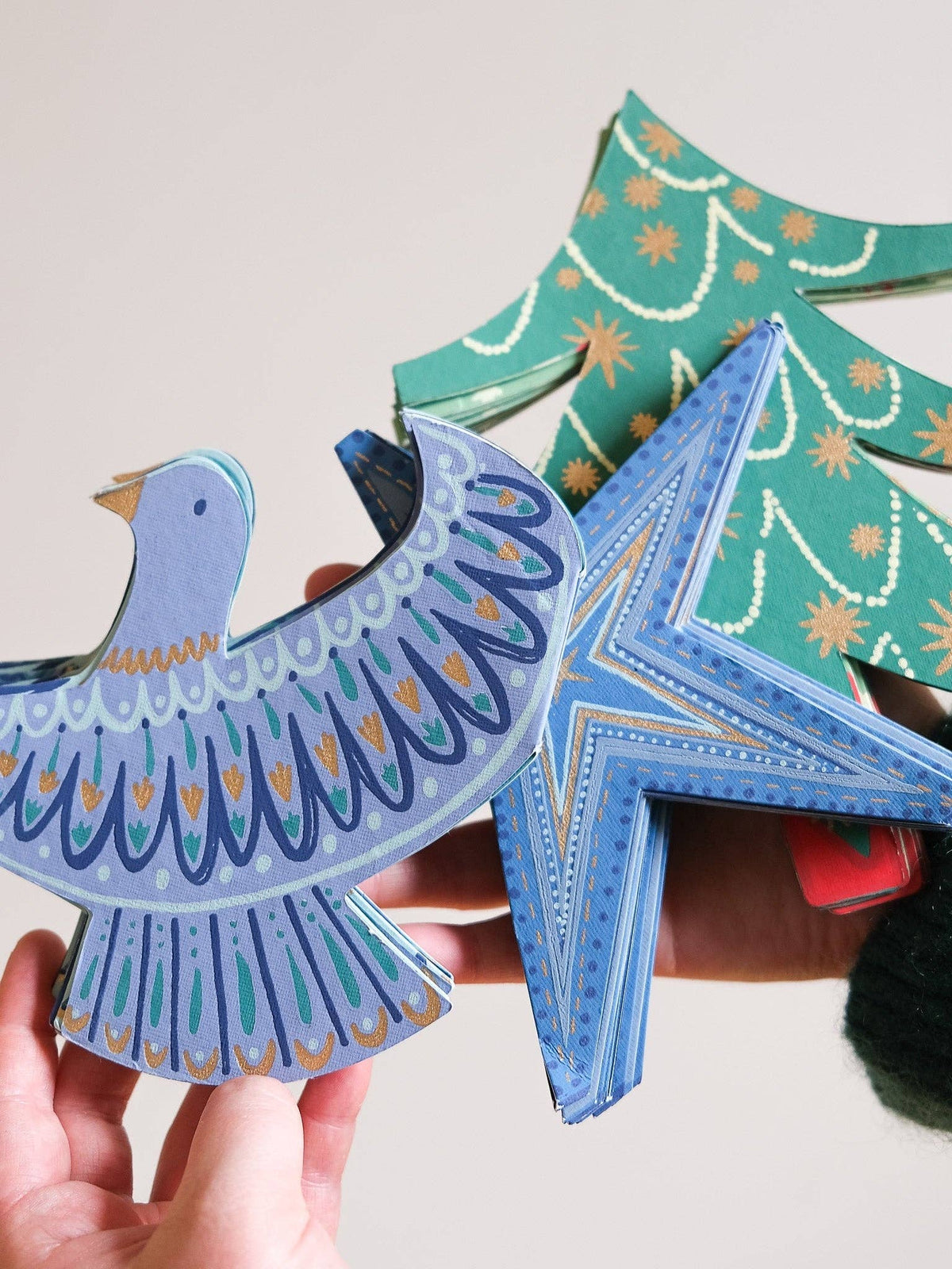 Christmas Tree Concertina Garland