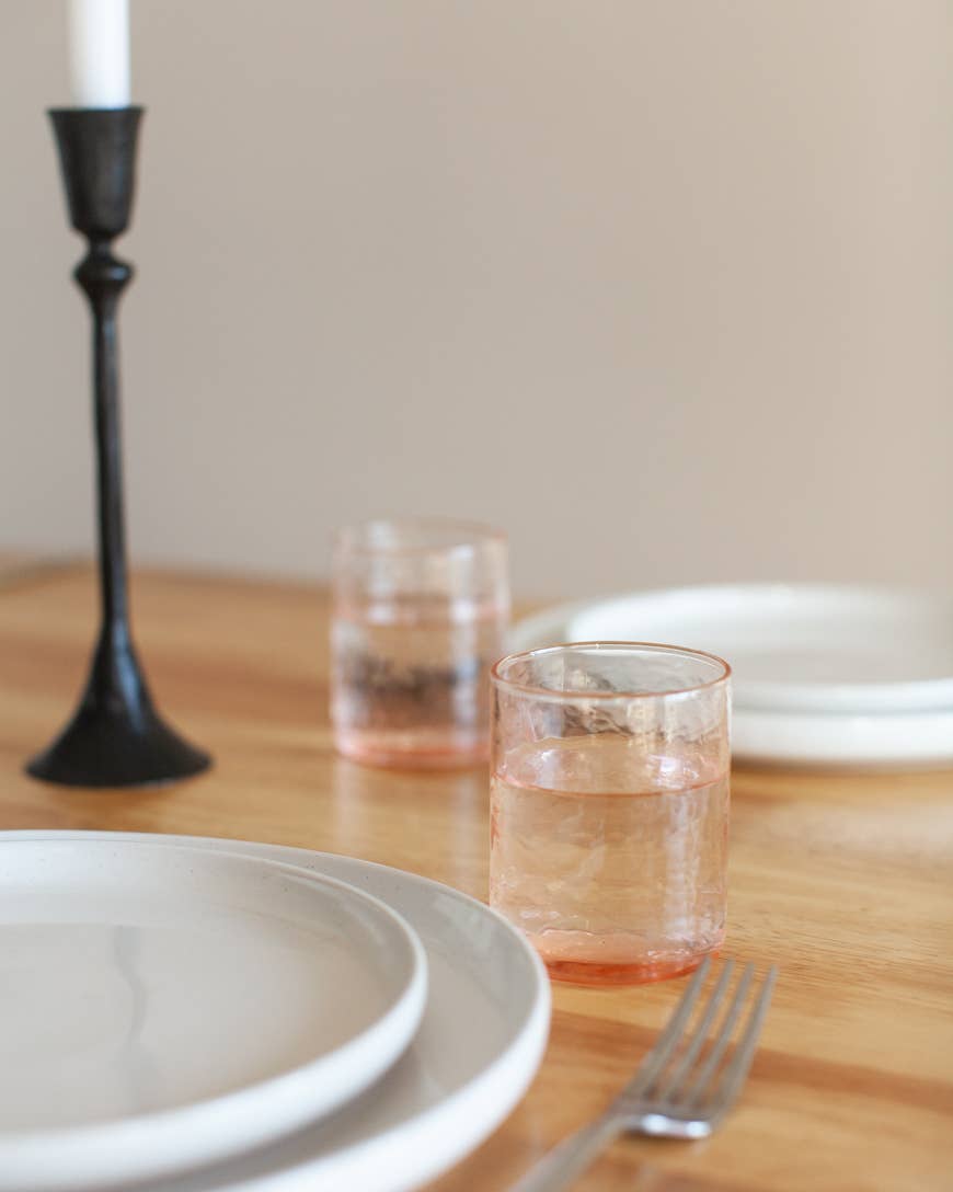 Handblown Hammered Glass